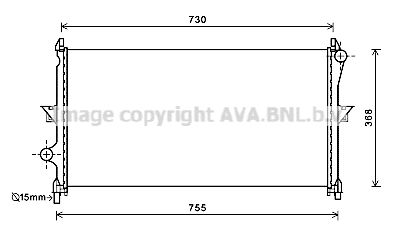 AVA QUALITY COOLING Jäähdytin,moottorin jäähdytys CN2278